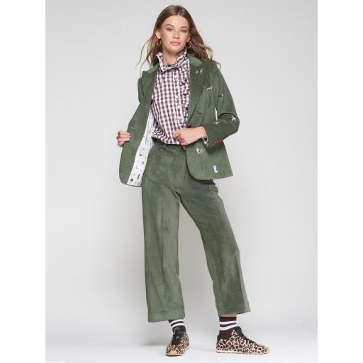 PANTALÓN DORIN PANA VERDE CAZA, VILAGALLO OI 2025-26, REF. 32701 [1]