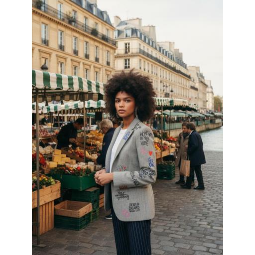 CHAQUETA HELEN GRAFFITI ESPIGA VD, VILAGALLO OI 2025-26, REF. 32808