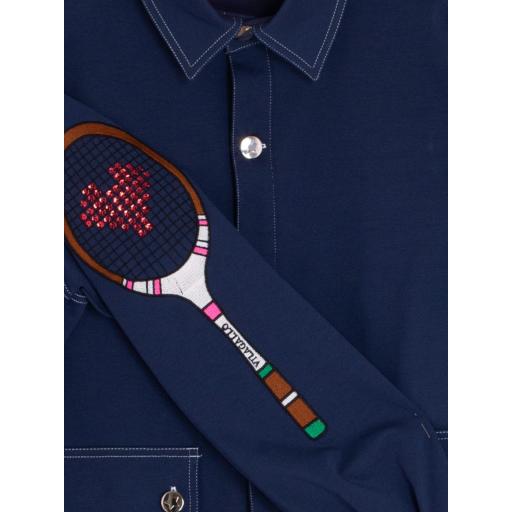 SOBRECAMISA VAQUERA BORDADO RAQUETA, VILAGALLO PV 2025, REF. 32496 [1]