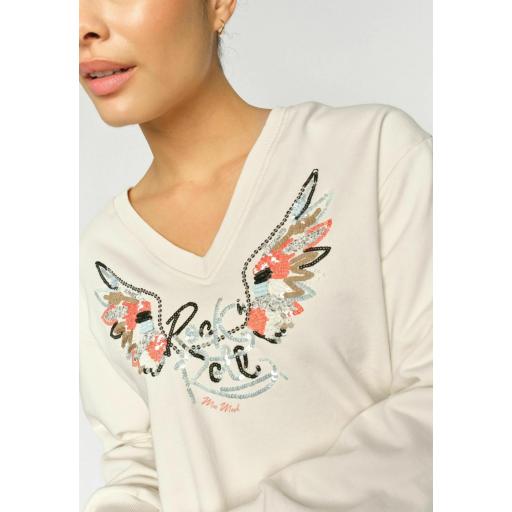 SWEATSHIRT MMCOSETTE V-LS SPRING, MOS MOSH PV 2026, REF. 177510 [1]