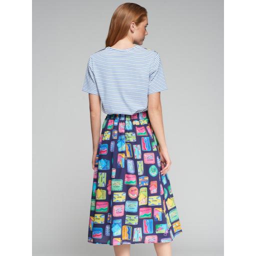 FALDA OLIMPIA SARDINAS NAVY VOILE, VILAGALLO PV 2025, REF. 32364 [1]