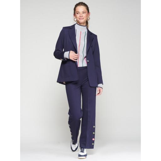 PANTALÓN MARINO BOTONES ABEJAS, VILAGALLO OI 2025-26, REF. 32788