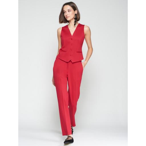 PANTALON RECTO ROJO, VILAGALLO OI 2025-26, REF. 32778
