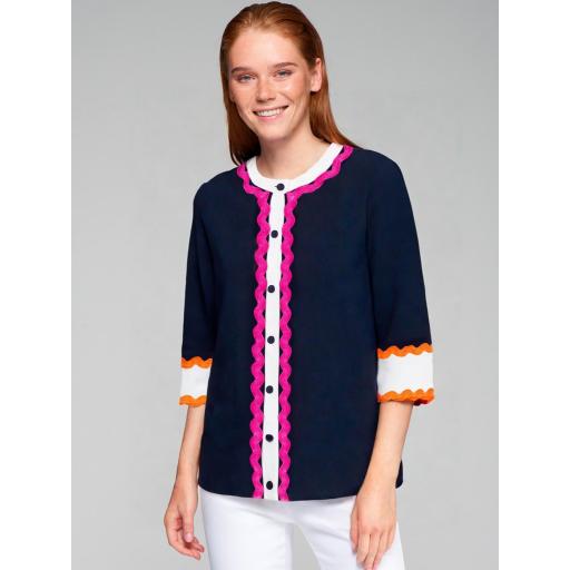 CARDIGAN PUNTO MARINO ONDULINA, VILAGALLO PV 2025, REF. 32137