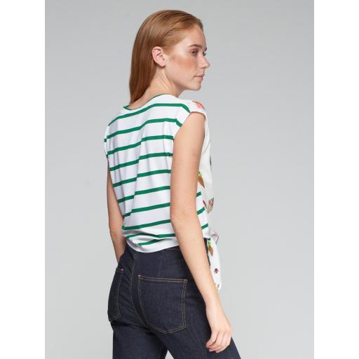 CAMISETA ALIZA NUDO ESTAMPADO APERITIVO, VILAGALLO PV 2025, REF. 32246 [2]