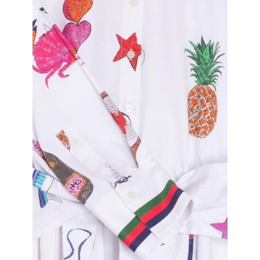 VESTIDO CAMISERO LAZO ESTAMPADO FORMENTERA, VILAGALLO PV 2025, REF. 32532 [2]