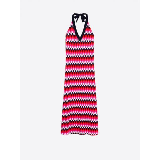 VESTIDO PUNTO ONDAS PRINT, VILAGALLO PV 2025, REF. 32218