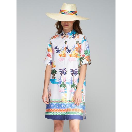 VESTIDO CAMISERO PALMERAS GRECA, VILAGALLO PV 2025, REF. 32333 [1]
