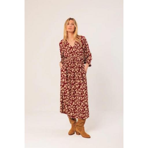 VESTIDO MIDI VISCOSA, INDI&COLD OI 2025-26, REF. AD170 [0]