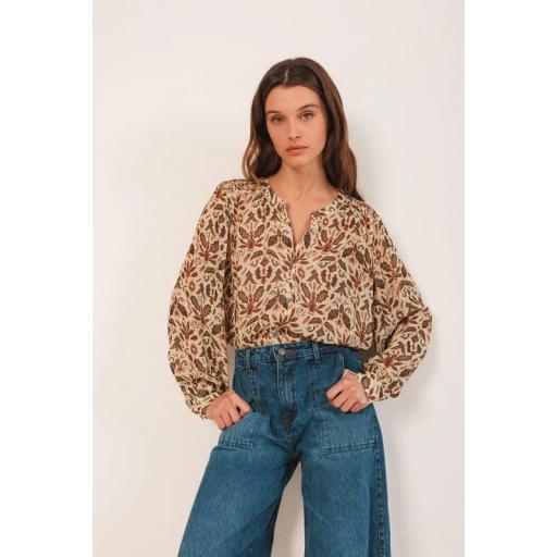 CAMISA  DETALLE SMOCK, INDI&COLD OI 2025-26, REF. KI197