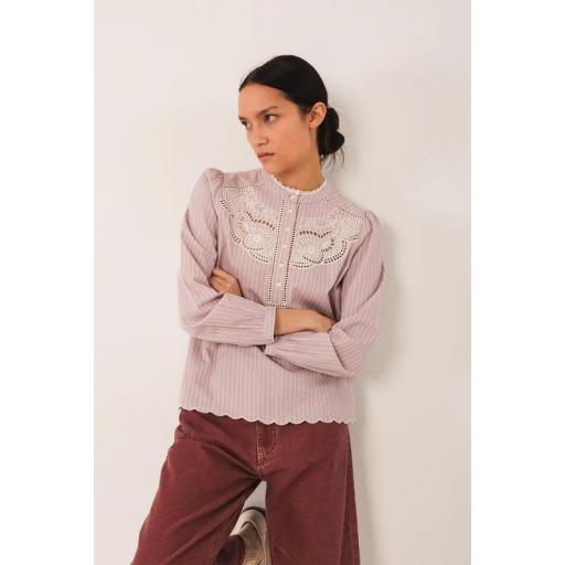 BLUSA BORDADOS POPELÍN, INDI&COLD OI 2025-26, REF. MC230