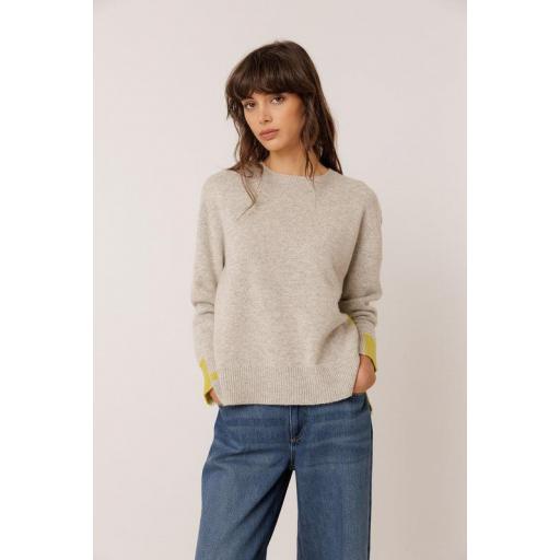 JERSEY DETALLE FLÚO CON CASHMERE, INDI&COLD OI 2026-27, REF. MO555