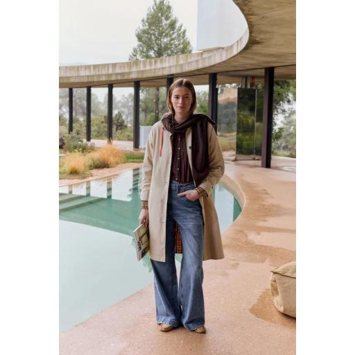 GABARDINA REVERSIBLE CUADROS, INDI&COLD PV 2026, REF. GF605P