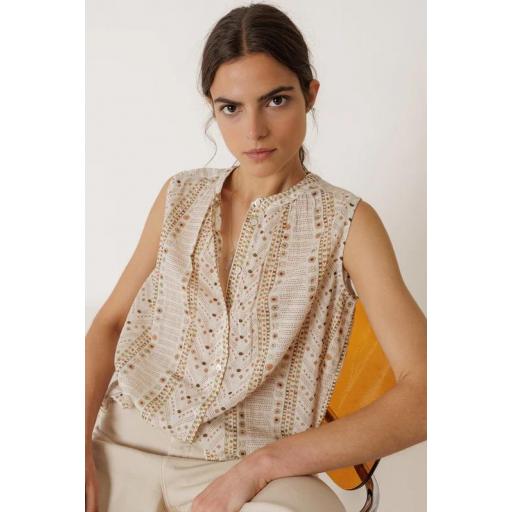 CAMISA OVERSIZE DE ALGODÓN, INDI&COLD PV 2026, REF. KI134