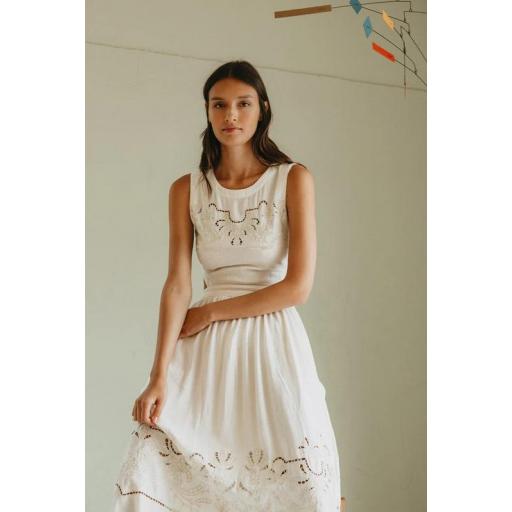 VESTIDO DETALLE BORDADO, INDI&COLD PV 2026, REF. KI175 [2]