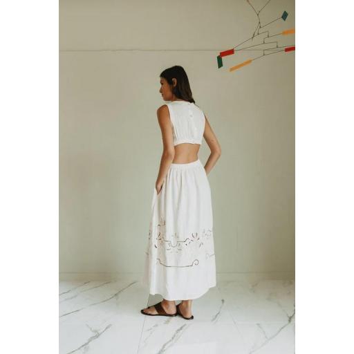 VESTIDO DETALLE BORDADO, INDI&COLD PV 2026, REF. KI175 [3]