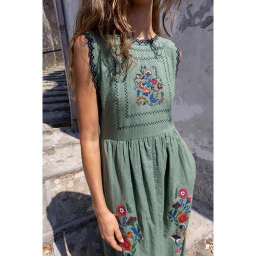 VESTIDO BORDADOS PUNTO DE CRUZ, INDI&COLD PV 2026, REF. SN953 [0]