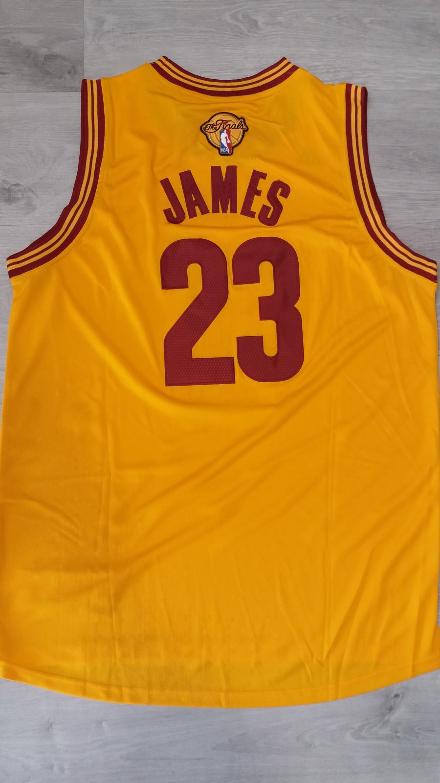 Cleveland Cavaliers #23 LeBron James Gold Stitched 2016 The Finals Alternate Swingman NBA Jersey