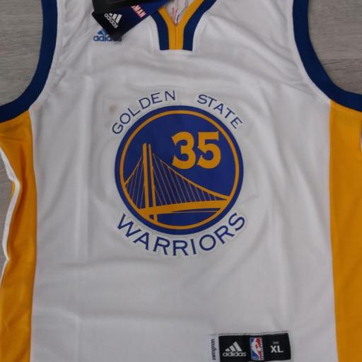 Golden State Warriors #35 Kevin Durant White Stitched Home NBA Swingman Jersey [0]