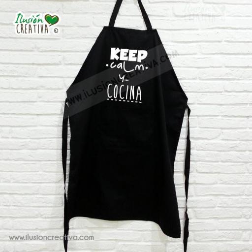 Delantal - Keep calm y cocina [2]