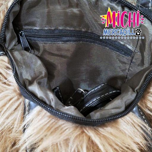 Bolso de peluche marrón [1]