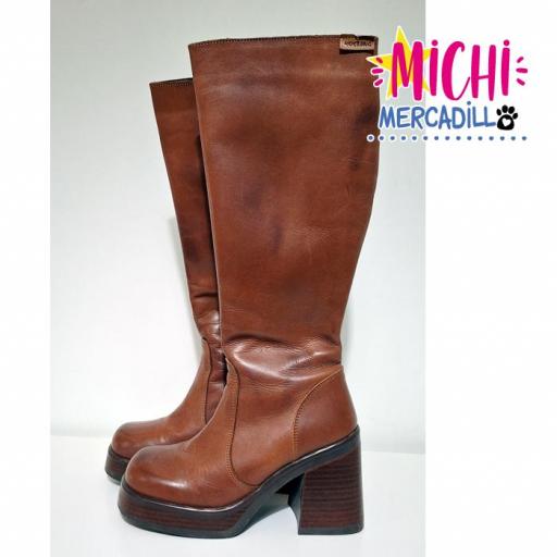 Botas marrones de caña Mustang [1]