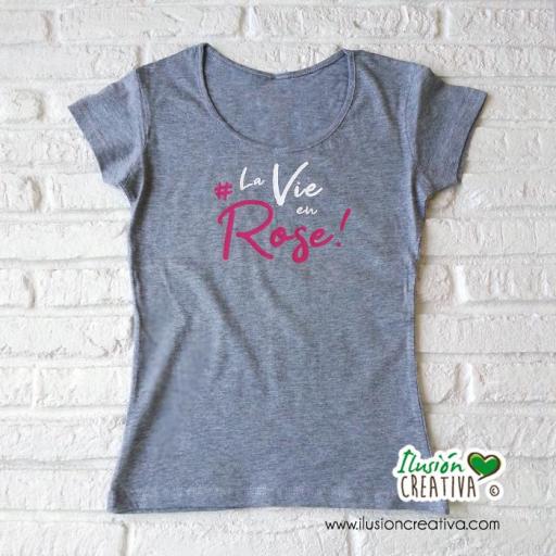 Camiseta mujer "La vie en Rose" [2]
