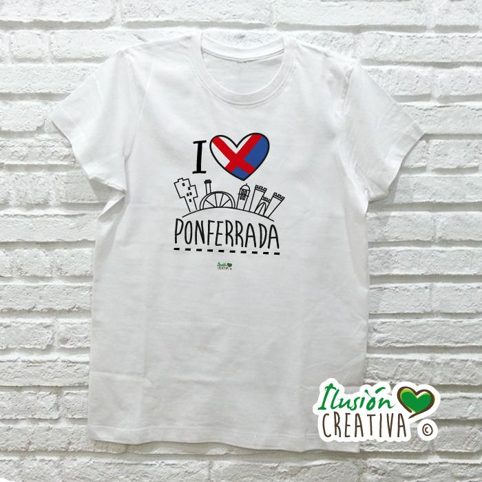 Camiseta Hombre - I Love Ponferrada