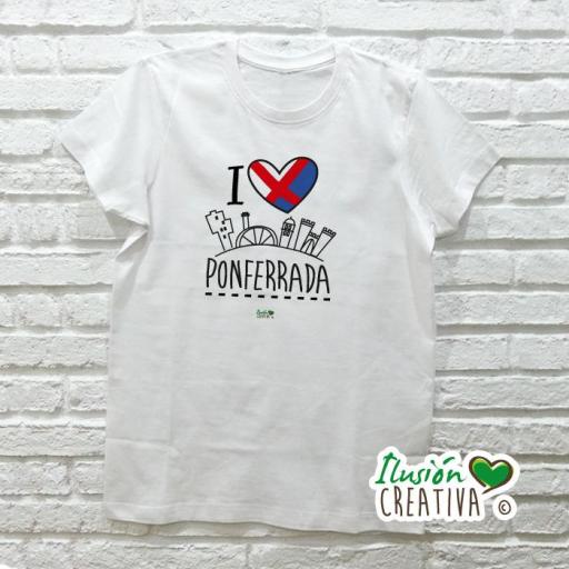 Camiseta Hombre - I Love Ponferrada [0]