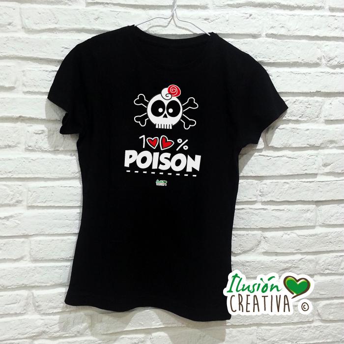 Camiseta Mujer - 100% veneno