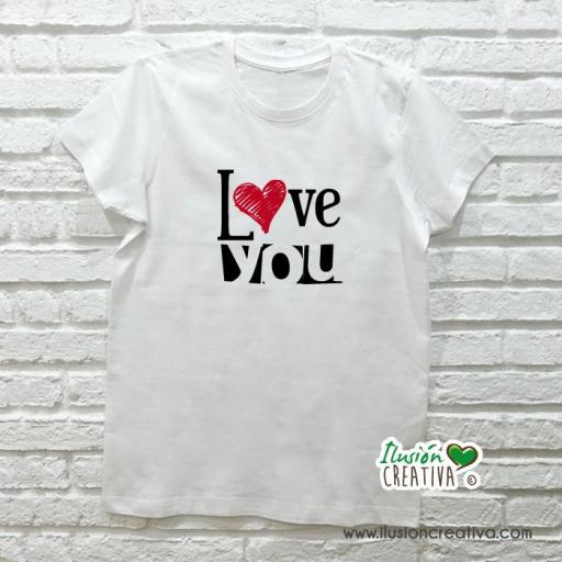 Camiseta I LOVE YOU - hombre [1]