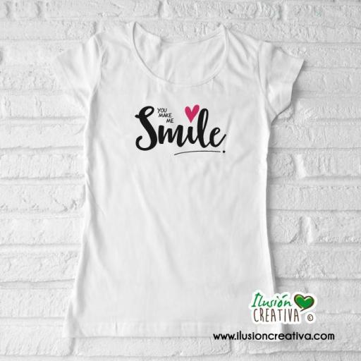 Camiseta mujer "me haces sonreir" [1]
