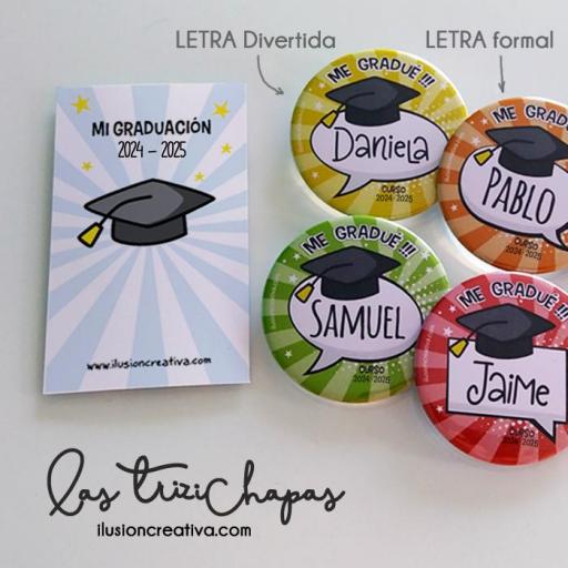 Chapas PERSONALIZADAS de Graduación 2024/2025 !!! [1]