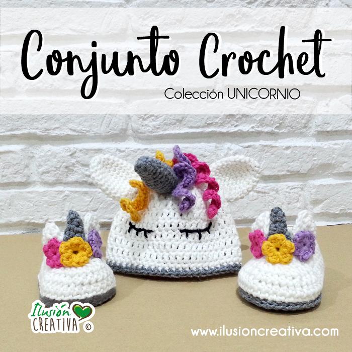 Conjunto Crochet Unicornio