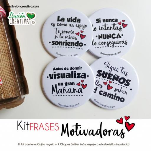 Kit de Chapas con Frases Motivadoras [1]