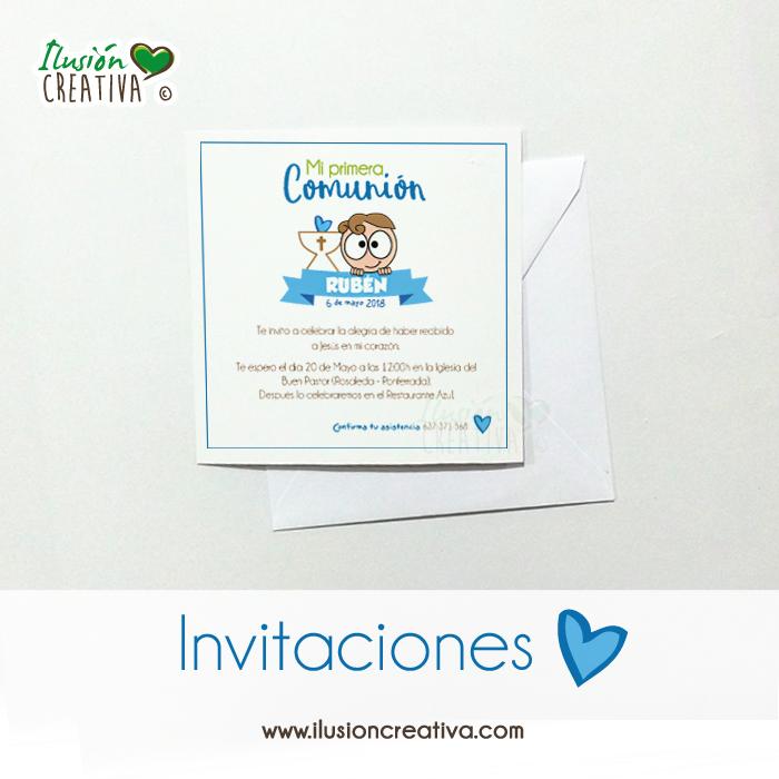Invitaciones Primera Comunión - Niño - Modelo 01