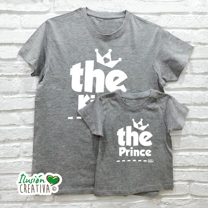 DUO de camisetas EL REY + El Principe (o la princesa!)