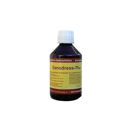 Hesanol Sanodress-Plus 250 ml (contra la coagulación y el depósito de grasa). Para palomas