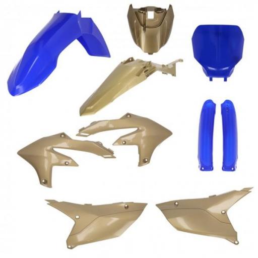 KIT plástica Acerbis completo YAMAHA YZF 450 2023 - Azul / Oro - Yamaha YZ450F 2023 - 2024 YZ250F 2024