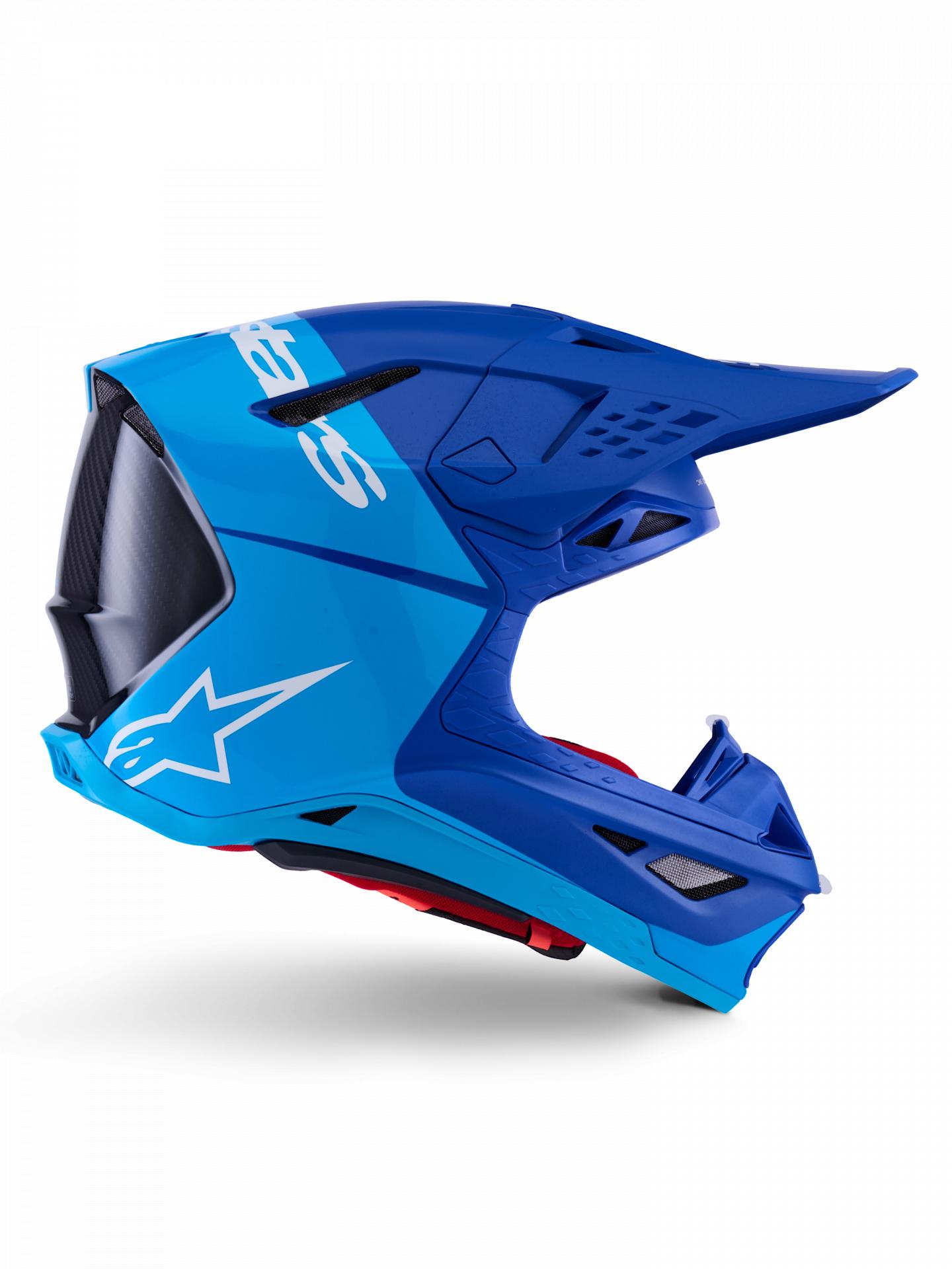 Casco motocross Alpinestars Supertech S-M10 Flood azul ECE 22.06