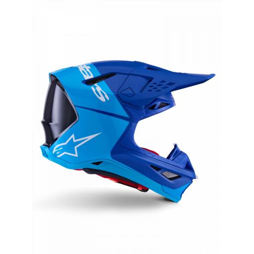 Casco motocross Alpinestars Supertech S-M10 Flood azul ECE 22.06