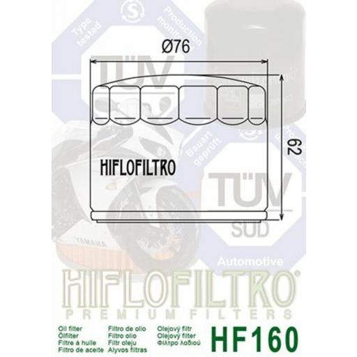 Filtro de Aceite BMW F 750 GS BMW F 850 GS Hiflofiltro HF160 [1]