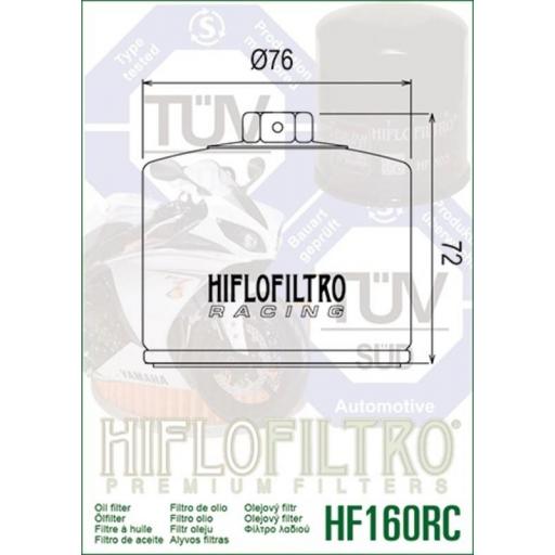 Filtro de Aceite BMW F 750 GS BMW F 850 GS Hiflofiltro HF160RC [1]