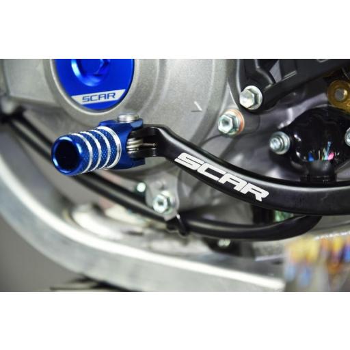 Pedal cambio SCAR azul puntera Yamaha YZ450F YZ250F [1]
