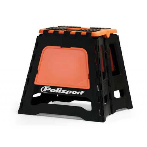 Caballete plegable de plástico Polisport naranja