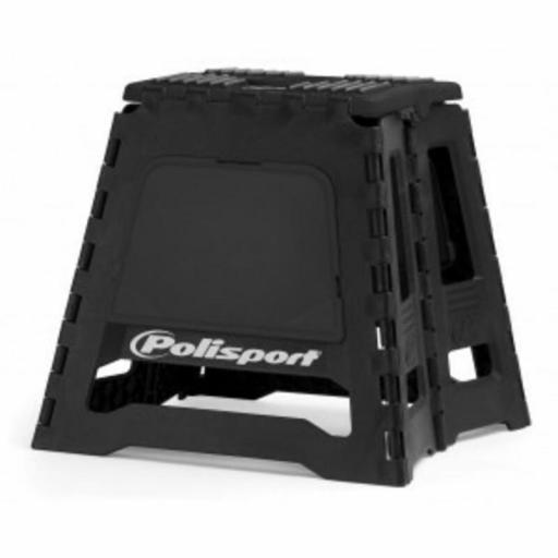 Caballete plegable de plástico Polisport negro