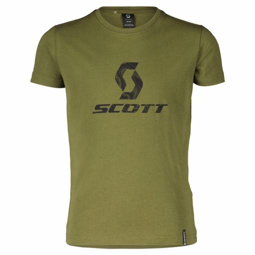 CAMISETA Scott junior 10 ICON SS Color Verde