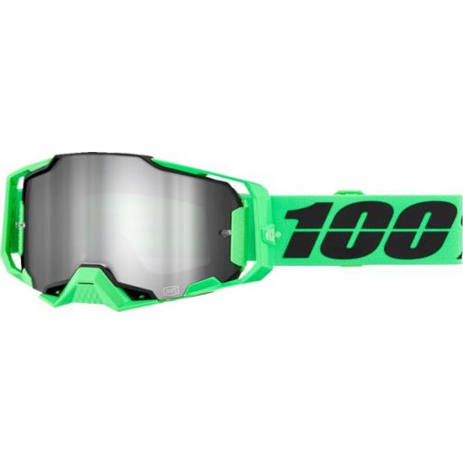 100% ARMEGA ANZA verde lente plateada espejo