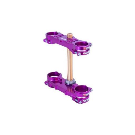 Tija completa XTRIG Rocs Tech lila 22mm offset Yamaha YZ 250F  224 -26 YZ450 23-26