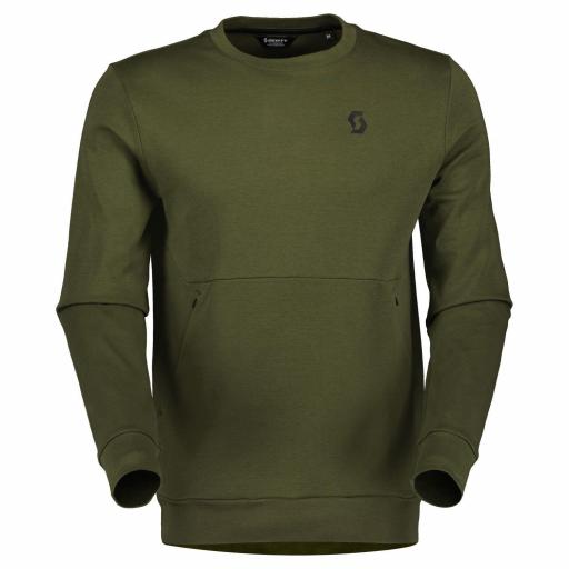 Sudadera Crewneck Ms Tech color verde [0]